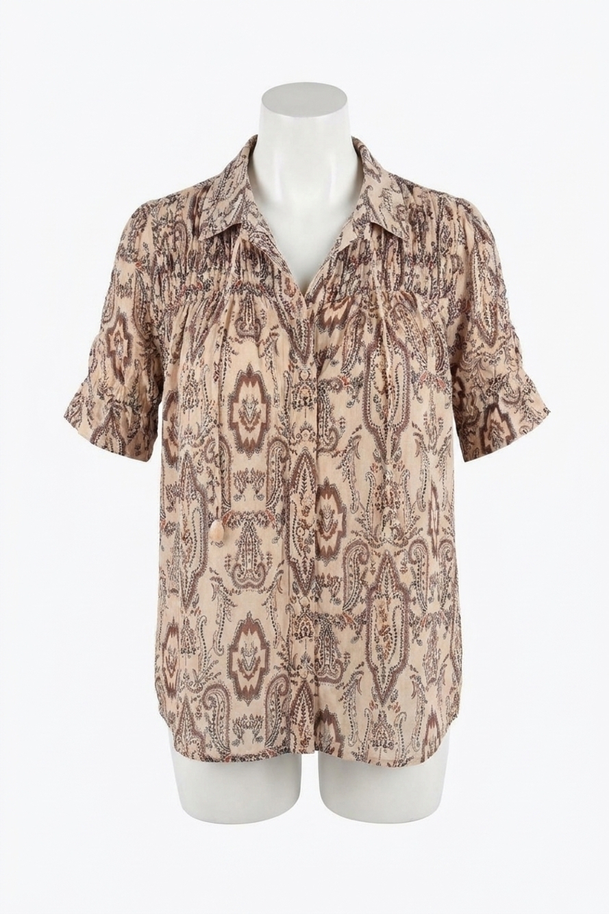 NEW BISHOP + YOUNG sienna blouse in roma paisley